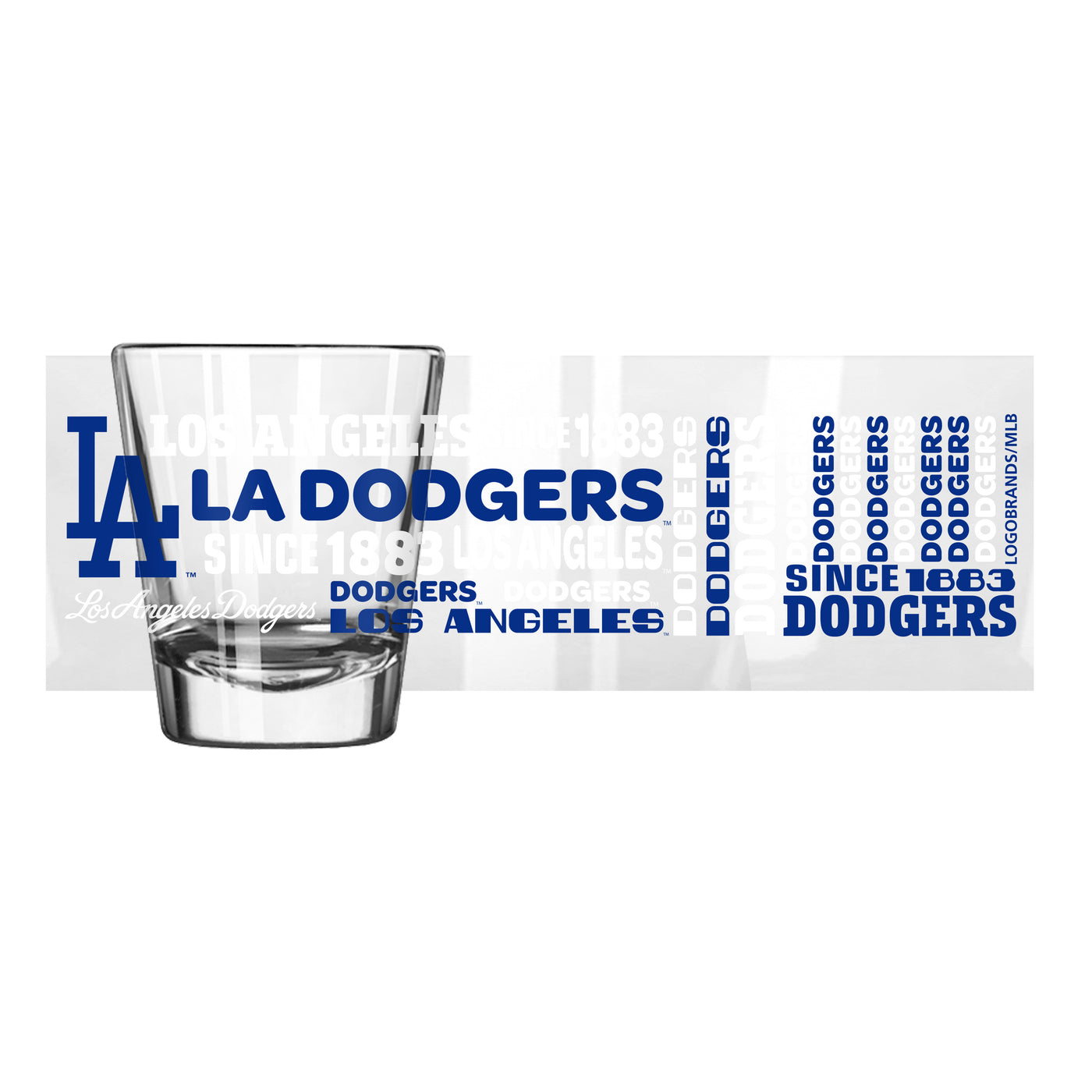 LA Dodgers 2oz Spirit Shot Glass