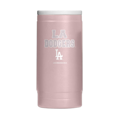 LA Dodgers Stencil Powder Coat Slim Can Coolie
