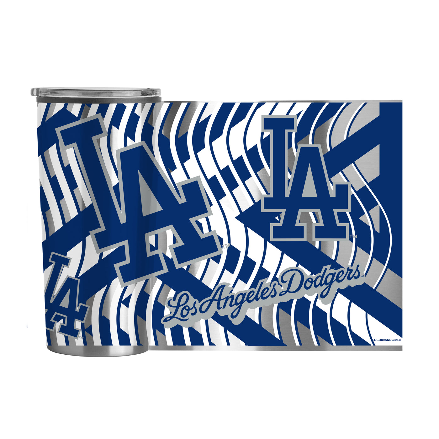 LA Dodgers 20oz Flex Plastic Wall Stainless Tumbler