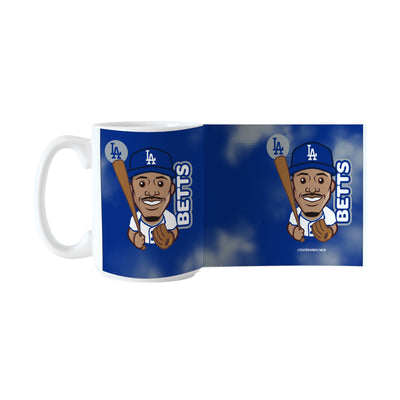 LA Dodgers Mookie Betts Caricature 15oz Sublimated Mug