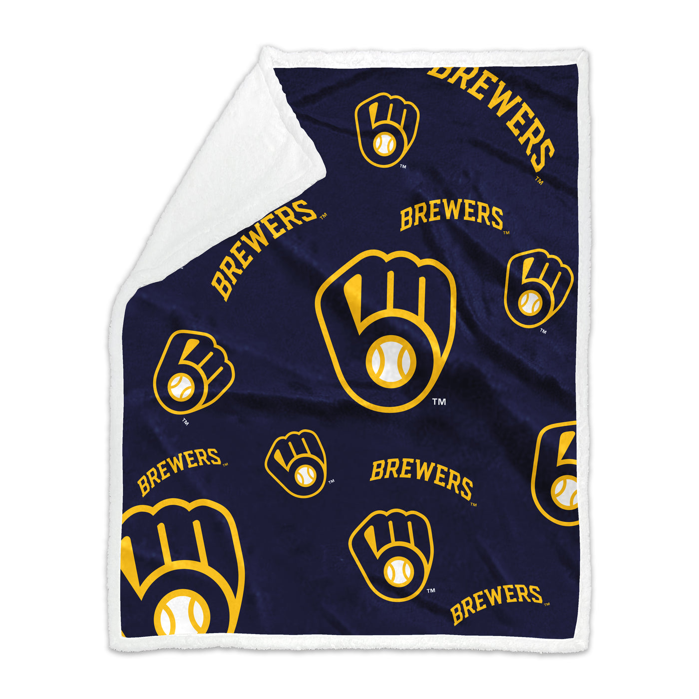 Milwaukee Brewers 50x60 Plush Sherpa Throw