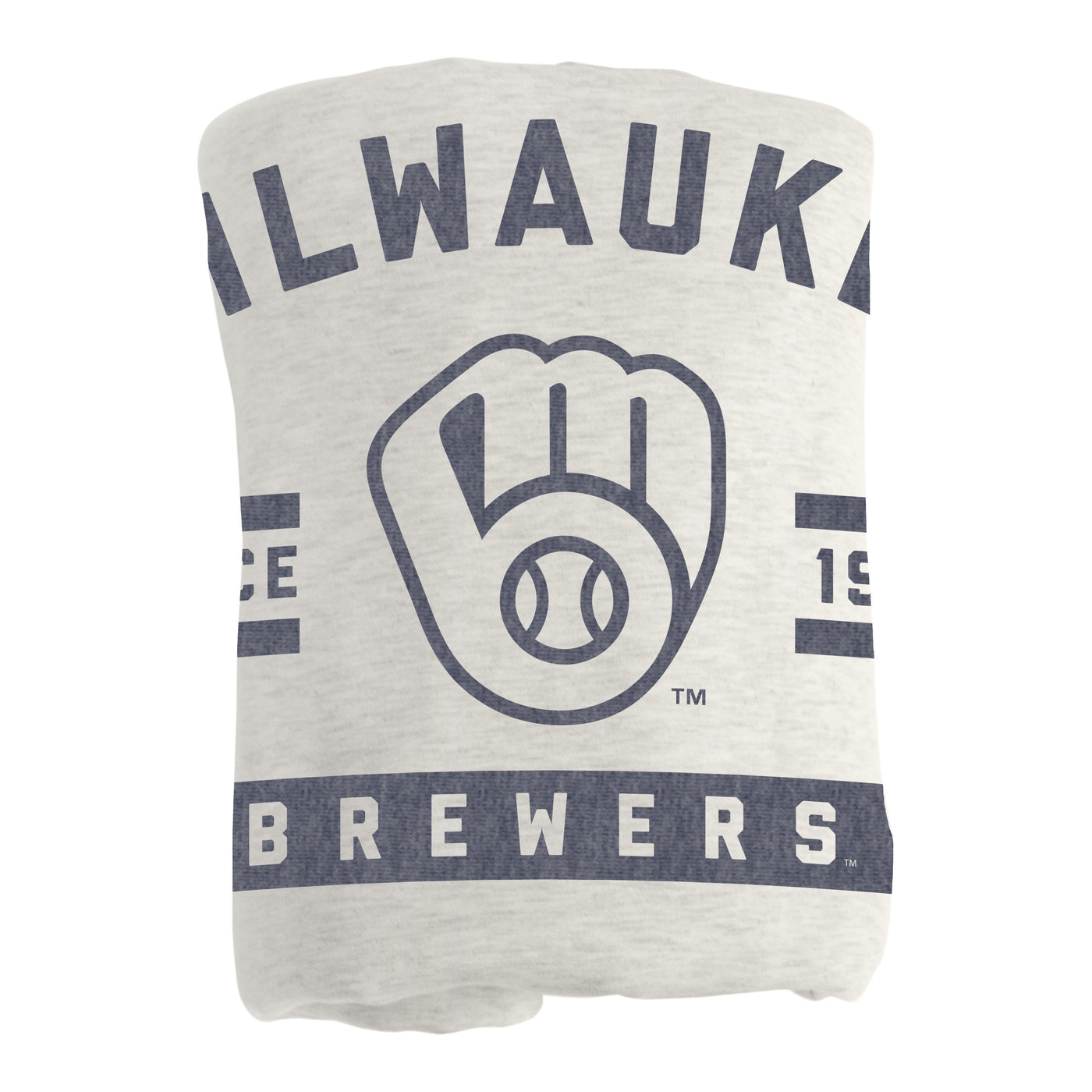 Milwaukee Brewers Oatmeal Sweatshirt Blanket