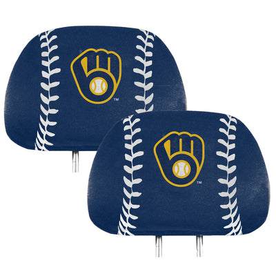 MLB - Milwaukee Brewers Printed Headrest Cover