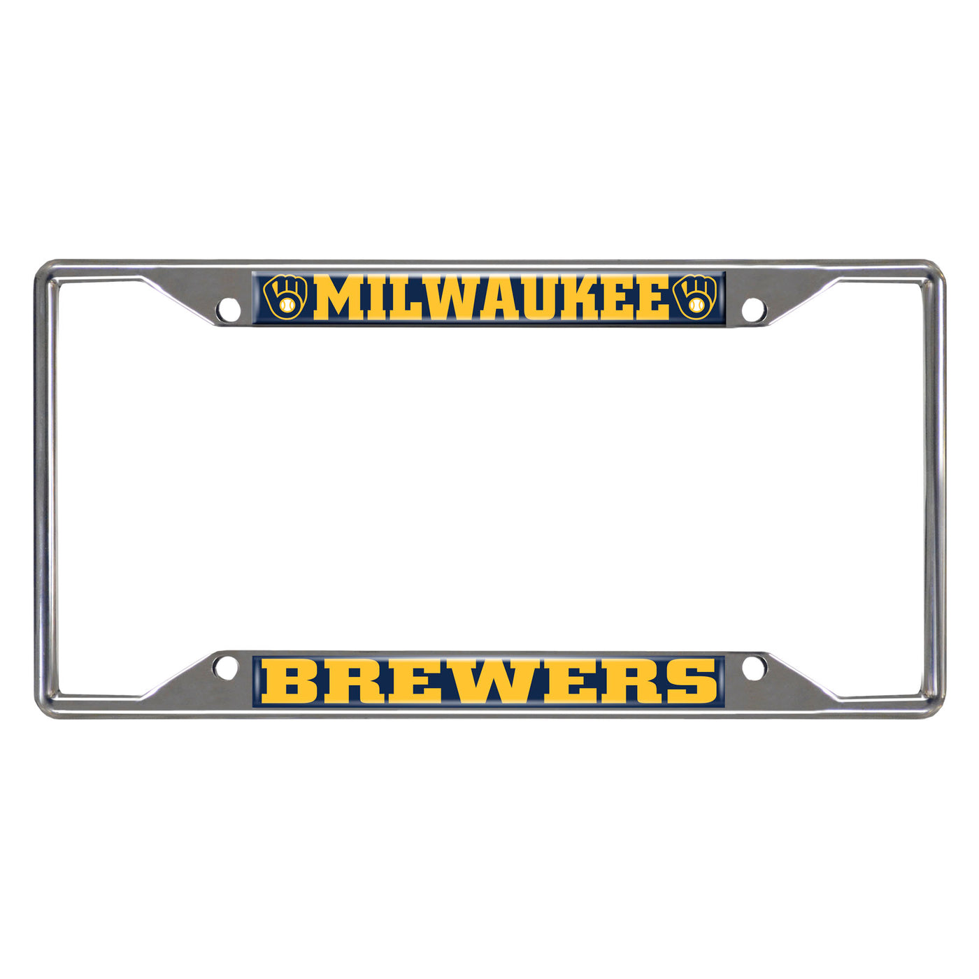 MLB - Milwaukee Brewers Chrome License Plate Frame