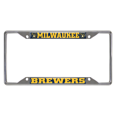MLB - Milwaukee Brewers Chrome License Plate Frame