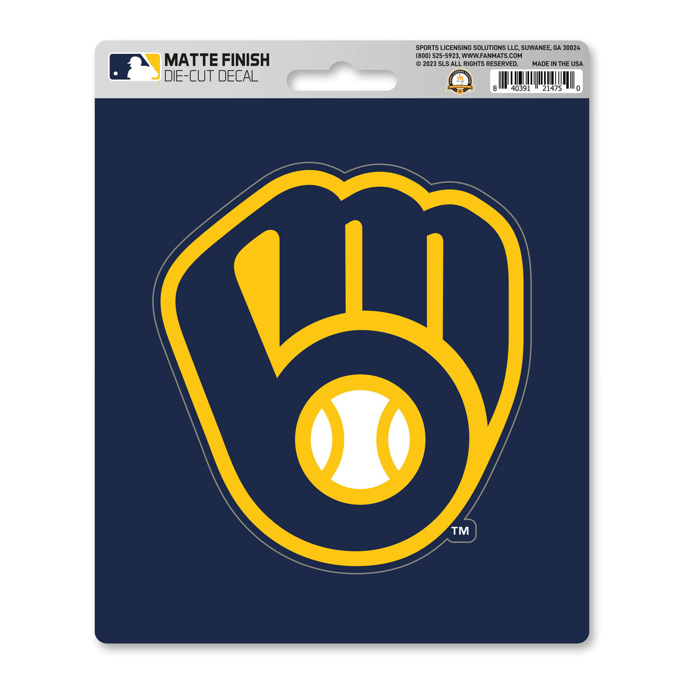 MLB - Milwaukee Brewers Matte Decal