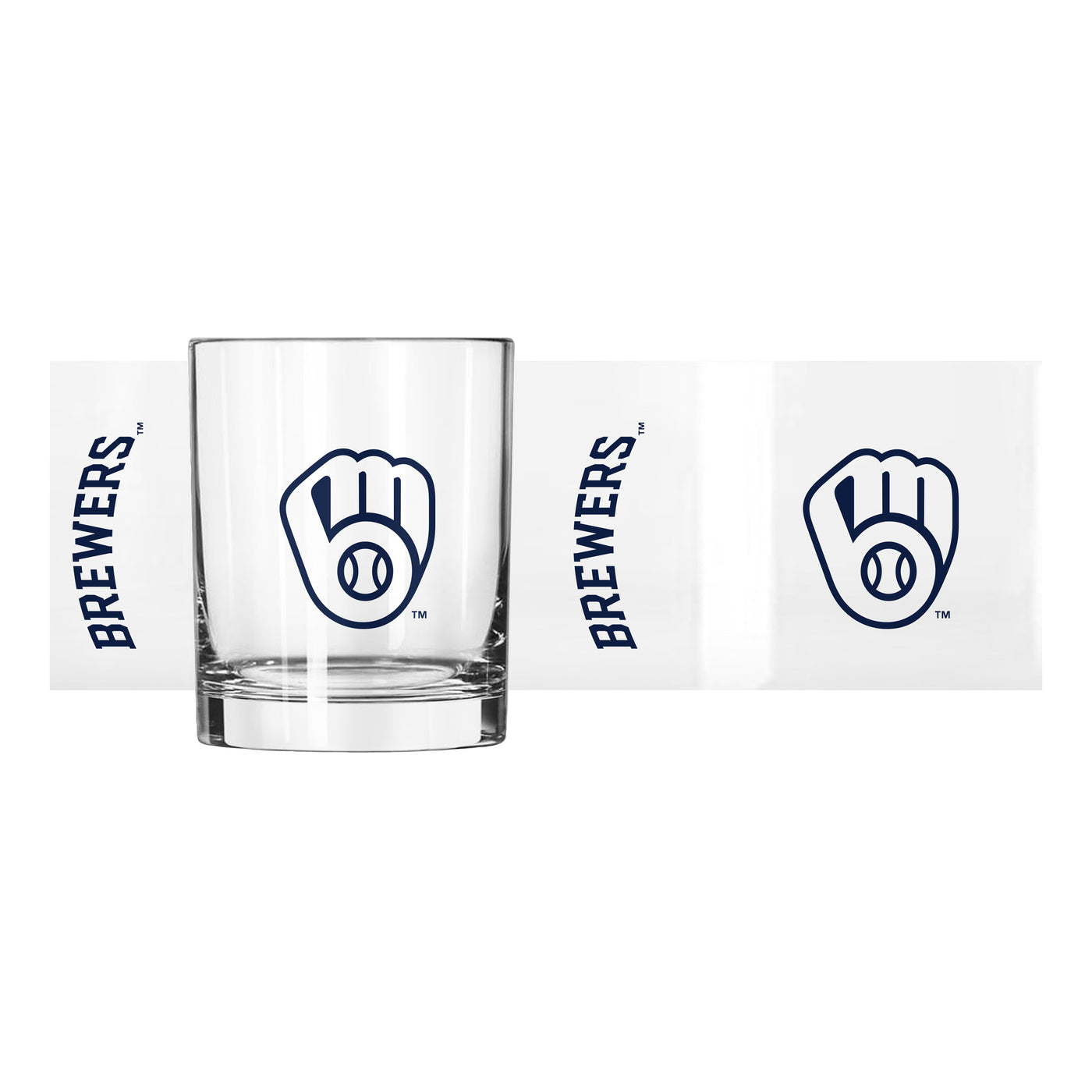 Milwaukee Brewers 14oz Gameday Rocks Glass