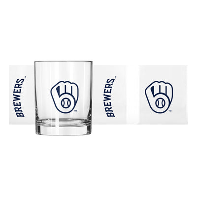 Milwaukee Brewers 14oz Gameday Rocks Glass