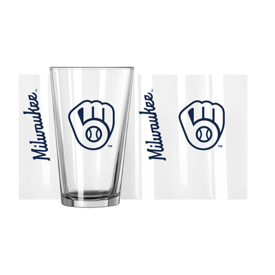 Milwaukee Brewers 16oz Gameday Pint Glass - Logo Brands