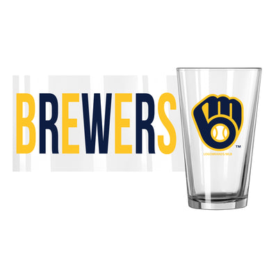 Milwaukee Brewers 16oz Overtime Pint Glass