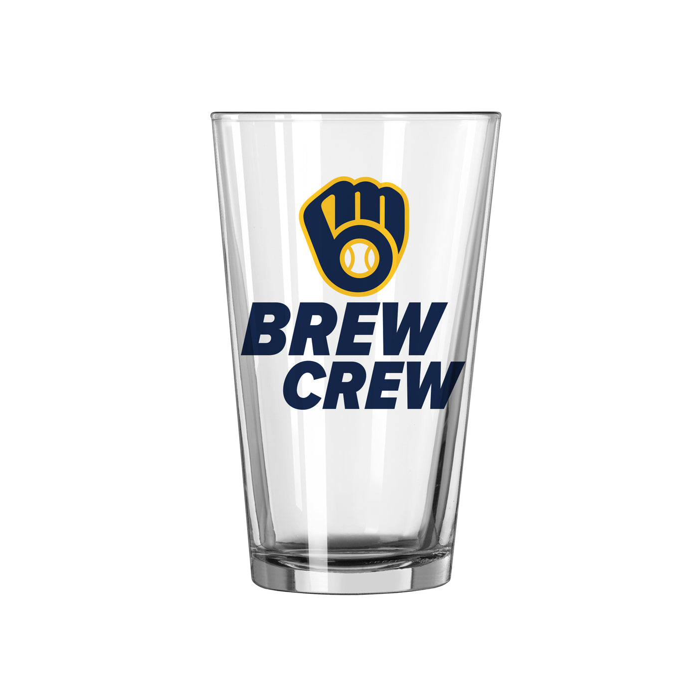 Milwaukee Brewers 16oz Slogan Pint Glass - Logo Brands