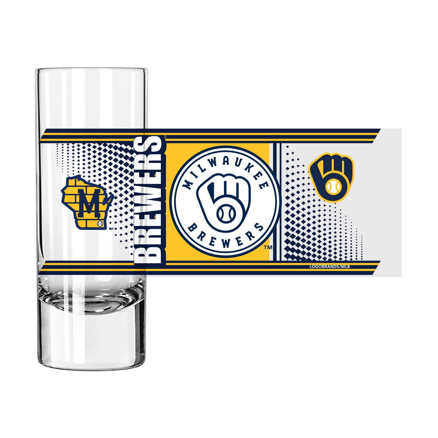 Milwaukee Brewers 2.5oz Hero Shooter Glass