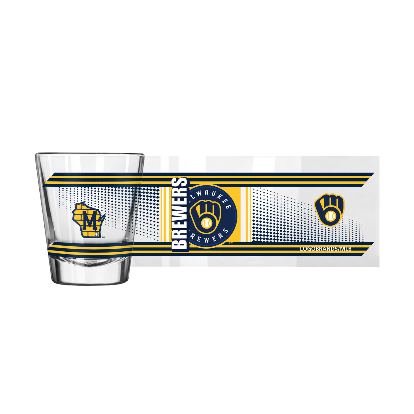 Milwaukee Brewers 2oz Hero Shot Glass