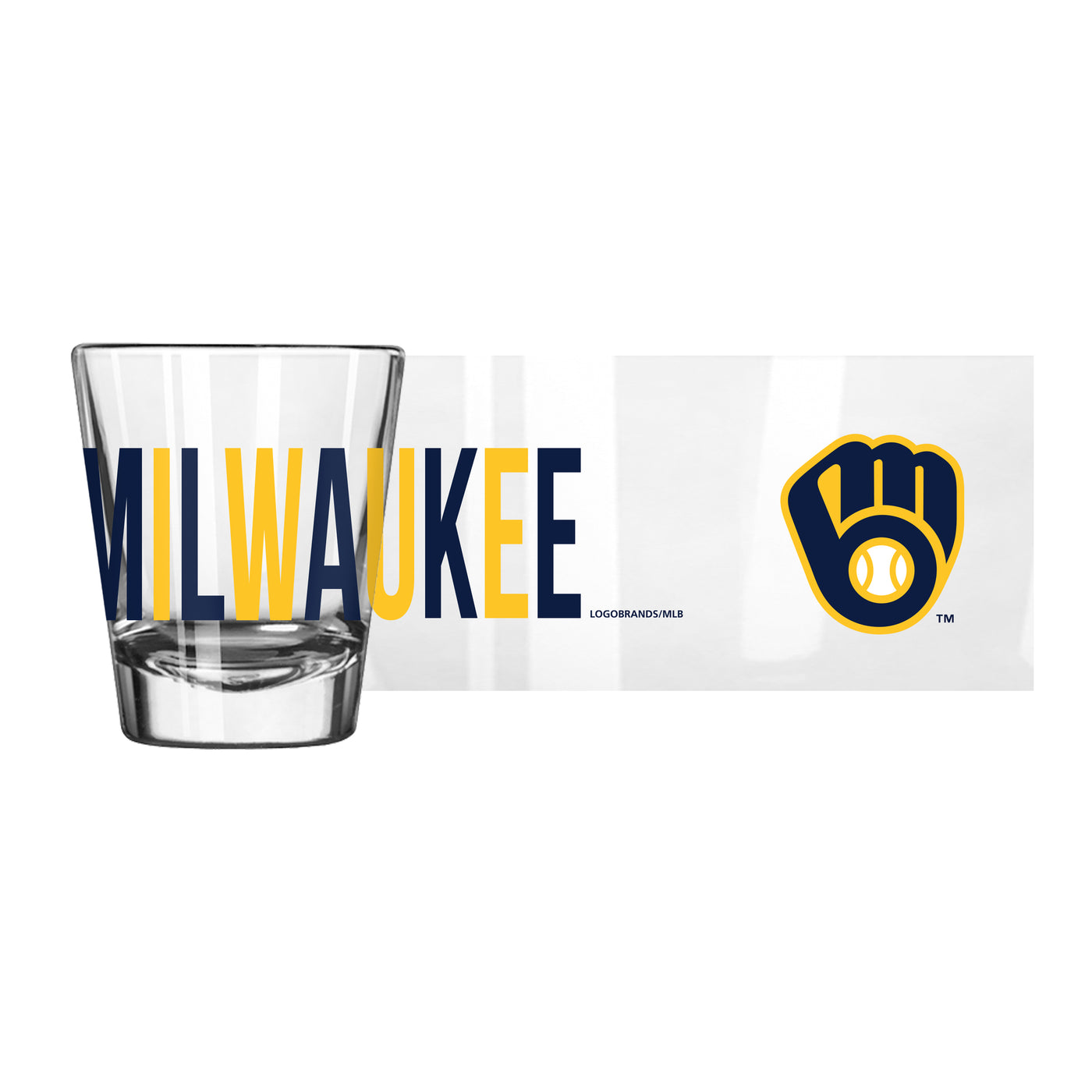 Milwaukee Brewers 2oz Overtime Shot Glass