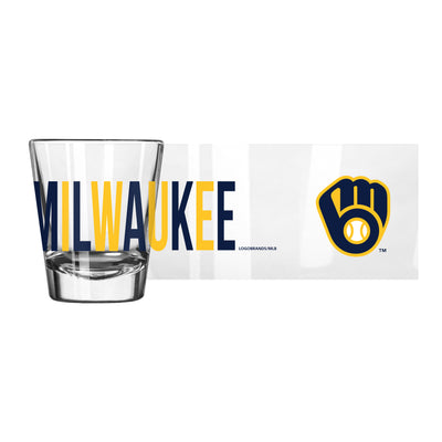 Milwaukee Brewers 2oz Overtime Shot Glass