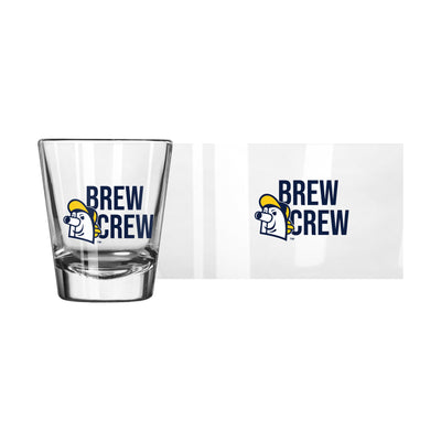Milwaukee Brewers 2oz Slogan Shot Glass