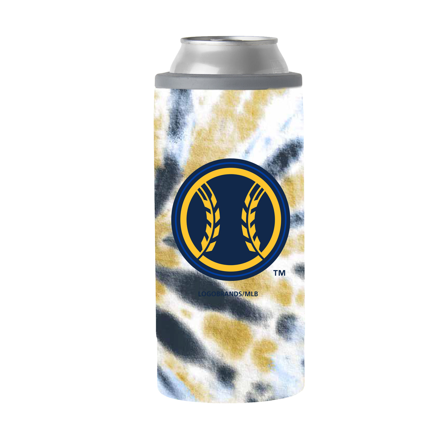 Milwaukee Brewers 12oz Tie Dye Slim Can Coolie