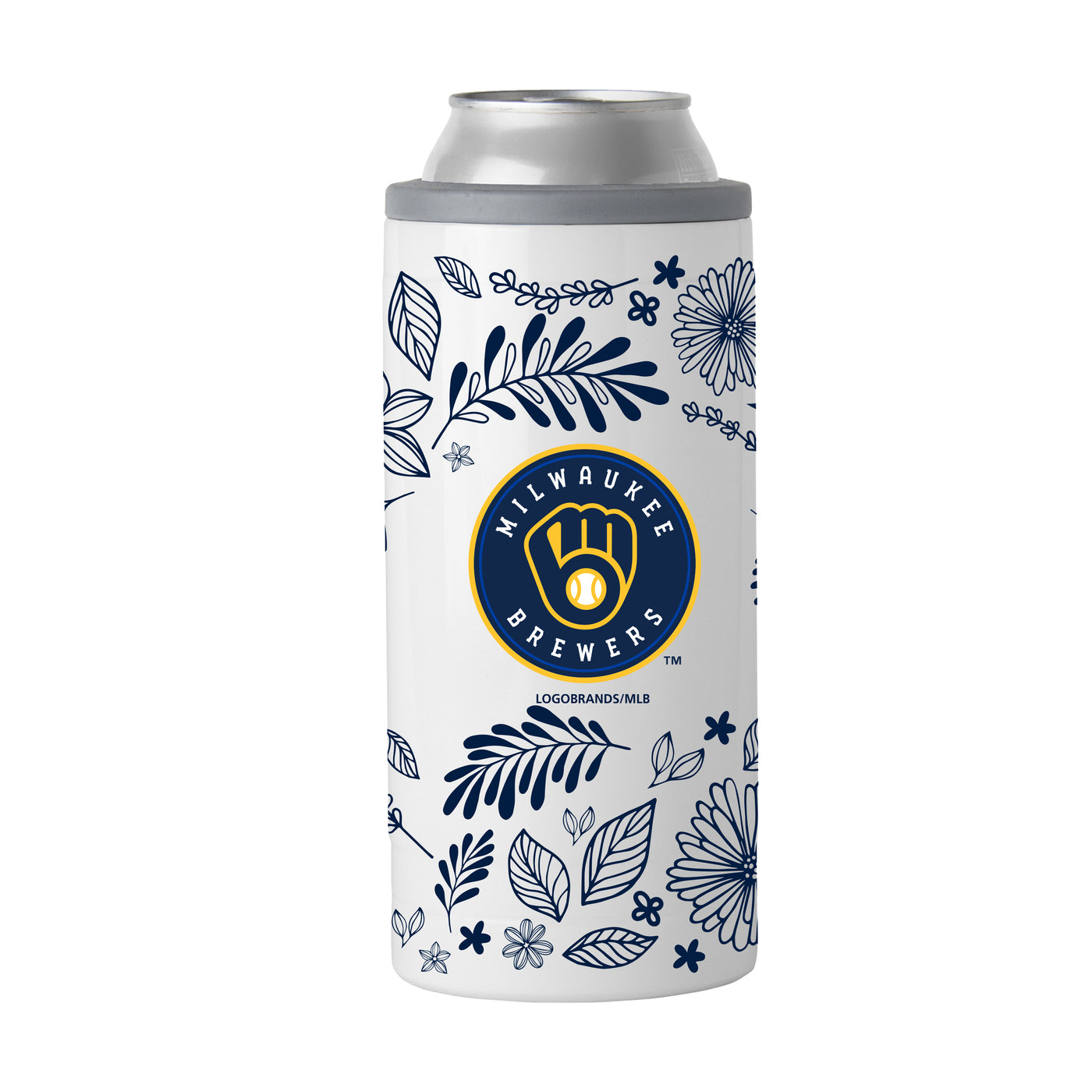 Milwaukee Brewers 12oz Botanical Slim Can Coolie