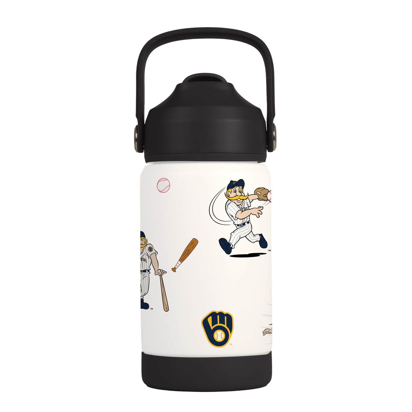 Milwaukee Brewers 12oz Mascot SS Kids Bottle