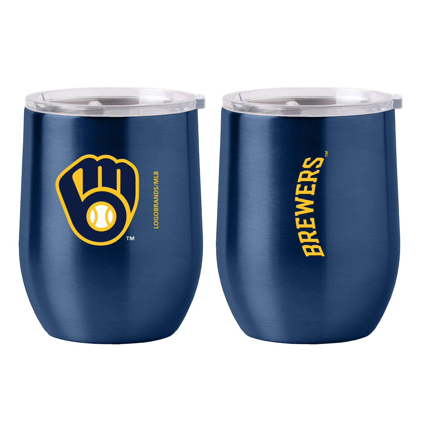 Milwaukee Brewers 16oz Gameday Stainless Curved Beverage