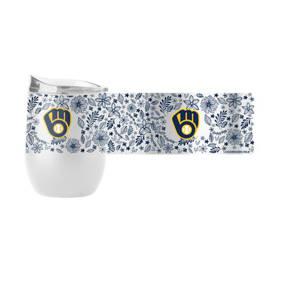 Milwaukee Brewers 16oz Botanical Powder Coat Curved Bev