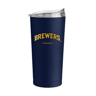 Milwaukee Brewers 20oz Flipside Powder Coat Tumbler - Logo Brands