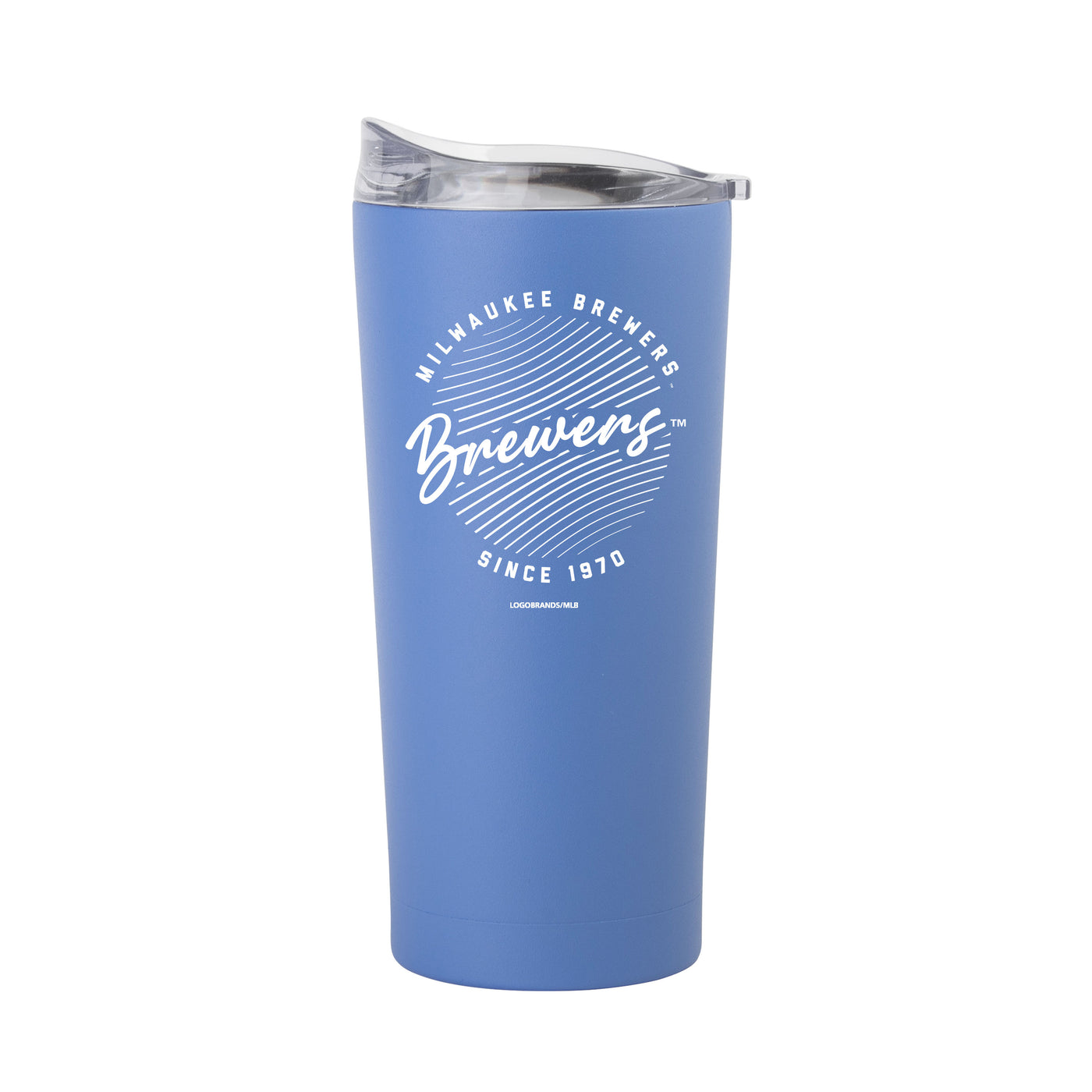 Milwaukee Brewers 20oz Retro Script Arctic Powder Coat Tumbler