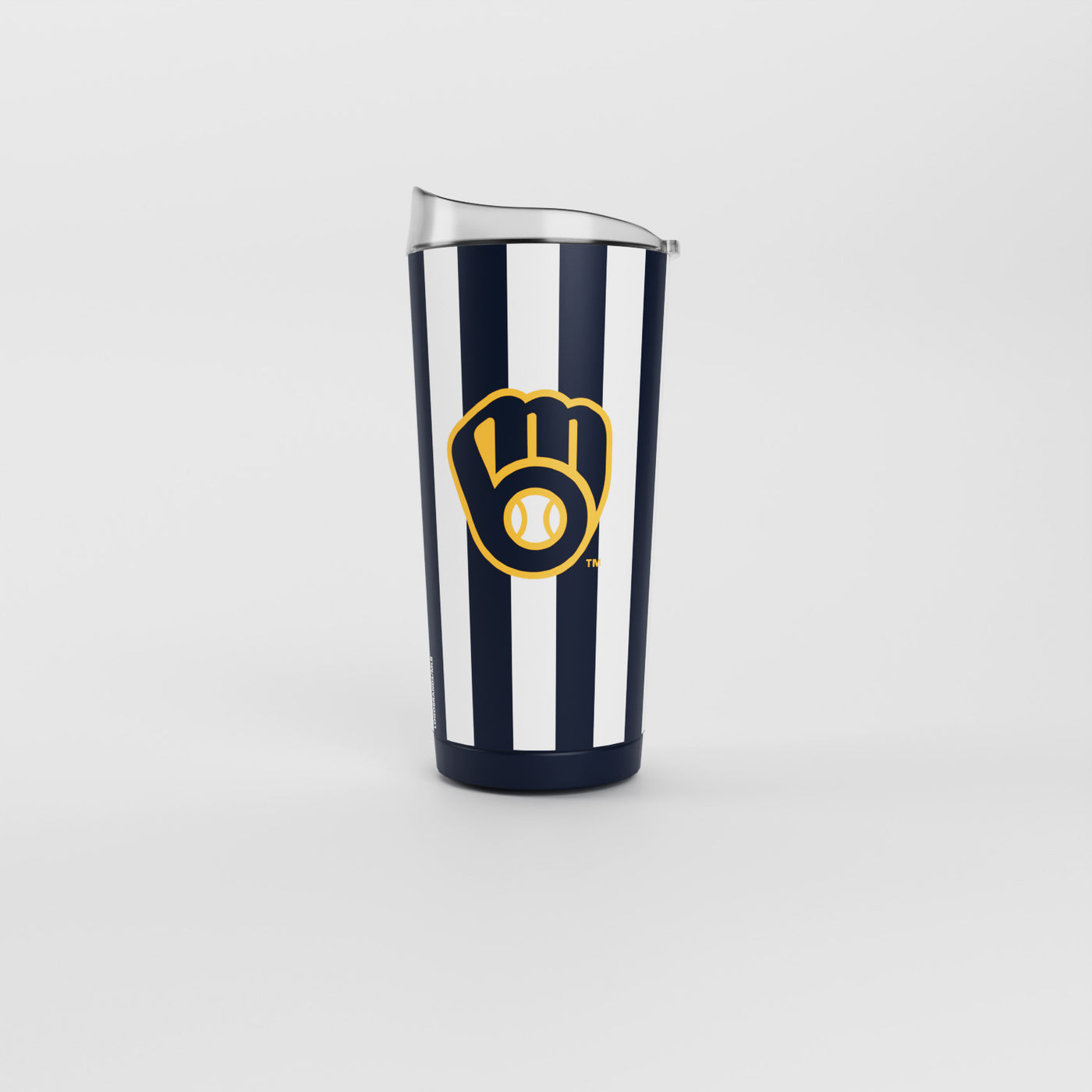 Milwaukee Brewers 20oz Striped Powder Coat Tumbler