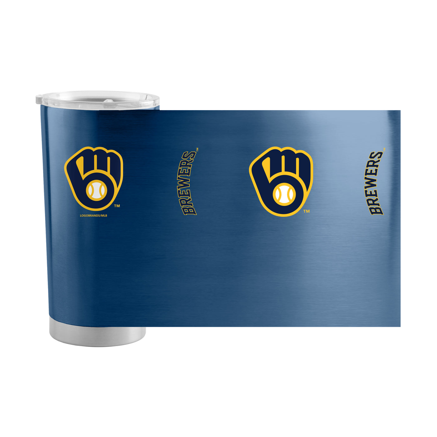 Milwaukee Brewers 20oz Gameday Stainless Tumbler - Logo Brands