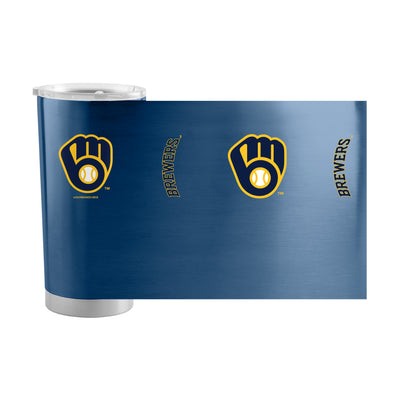 Milwaukee Brewers 20oz Gameday Stainless Tumbler - Logo Brands