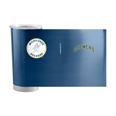 Milwaukee Brewers 20oz Retro Stainless Steel Tumbler