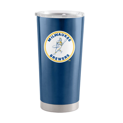 Milwaukee Brewers 20oz Retro Stainless Steel Tumbler