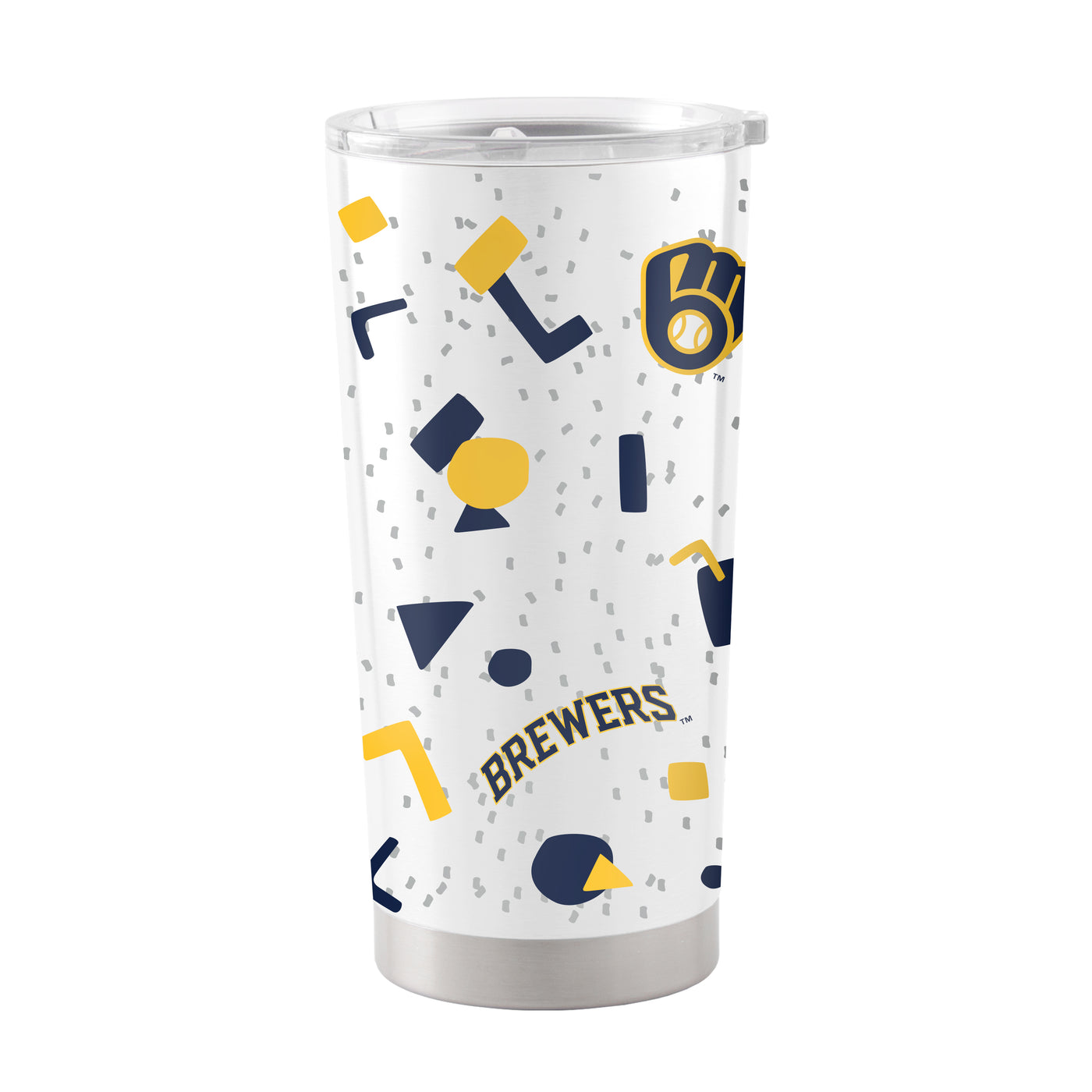 Milwaukee Brewers 20oz Flashback Stainless Steel Tumbler