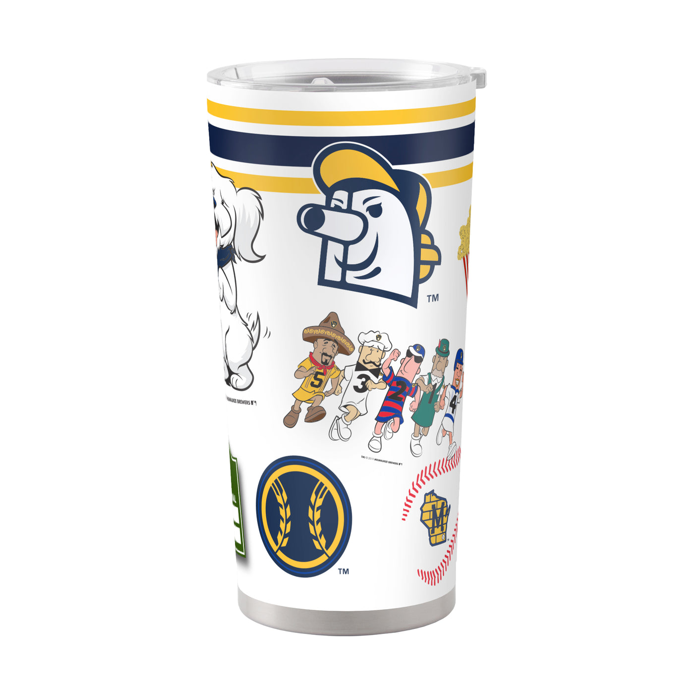Milwaukee Brewers 20oz Native Stainless Steel Tumbler