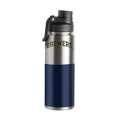 Milwaukee Brewers 21oz Colorblock Twist Top Water Bottle