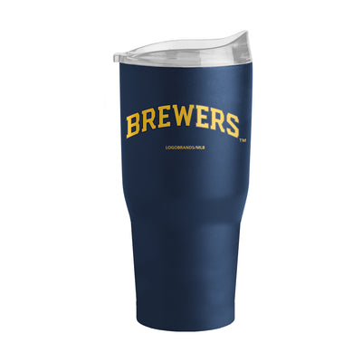Milwaukee Brewers 30oz Flipside Powder Coat Tumbler - Logo Brands