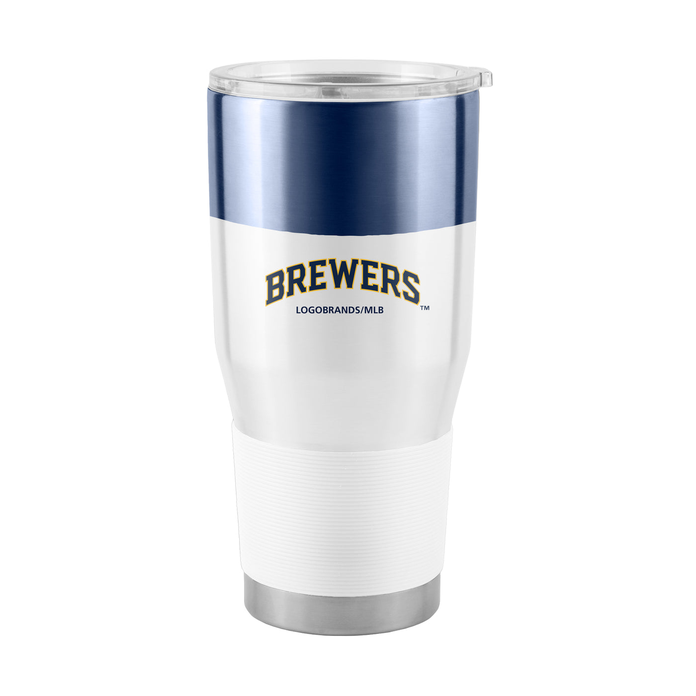Milwaukee Brewers 30oz Colorblock Stainless Steel Tumbler - Logo Brands