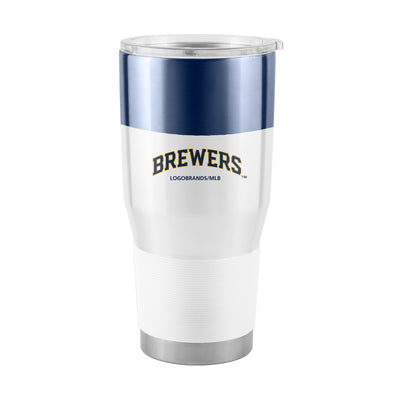 Milwaukee Brewers 30oz Colorblock Stainless Steel Tumbler - Logo Brands