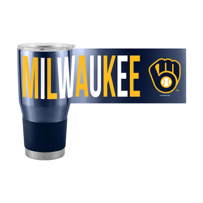 Milwaukee Brewers Overtime 30oz Stainless Tumbler - Logo Brands
