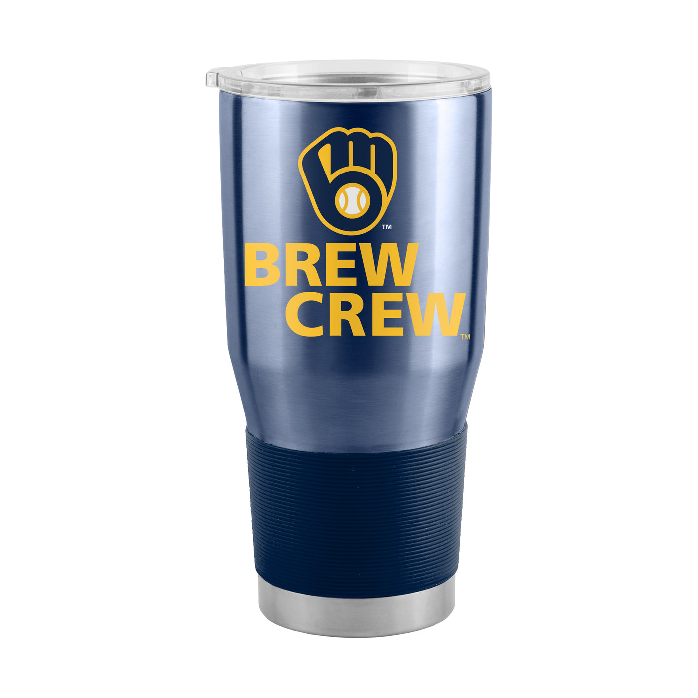 Milwaukee Brewers 30oz Slogan Stainless Steel Tumbler - Logo Brands