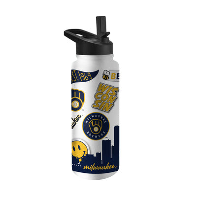 Milwaukee Brewers 34oz Native Quencher Bottle