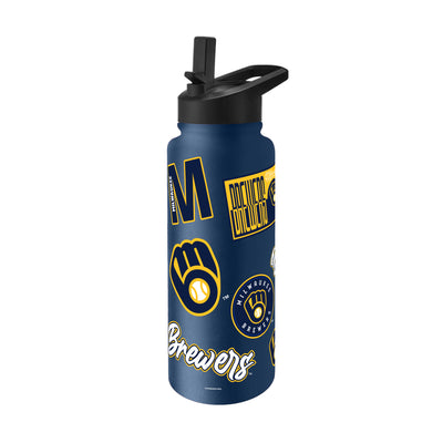 Milwaukee Brewers 34oz Dream Weave Quencher Bottle