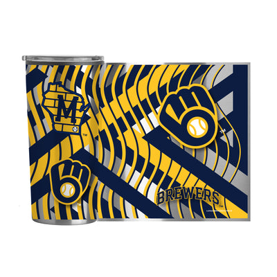 Milwaukee Brewers 20oz Flex Plastic Wall Stainless Tumbler
