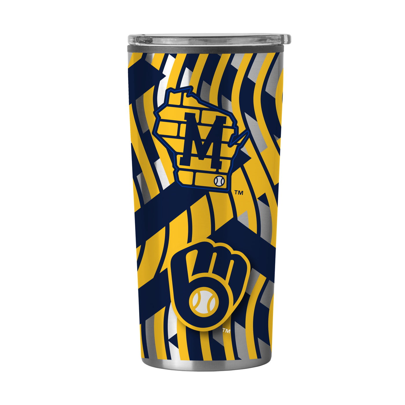 Milwaukee Brewers 20oz Flex Plastic Wall Stainless Tumbler