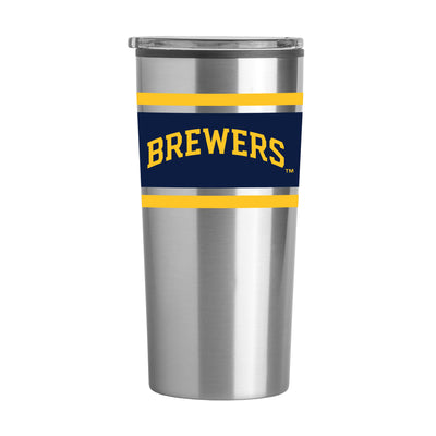 Milwaukee Brewers 20oz Stripe Fusion Tumbler
