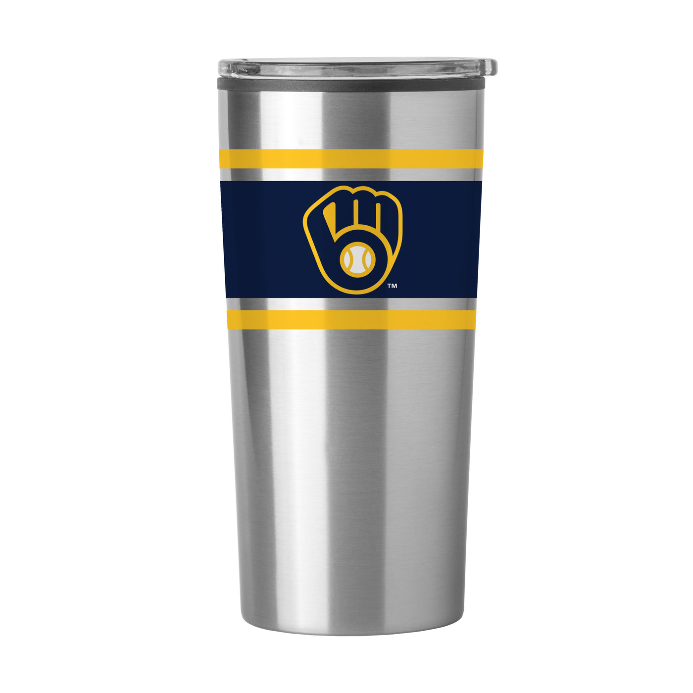 Milwaukee Brewers 20oz Stripe Fusion Tumbler