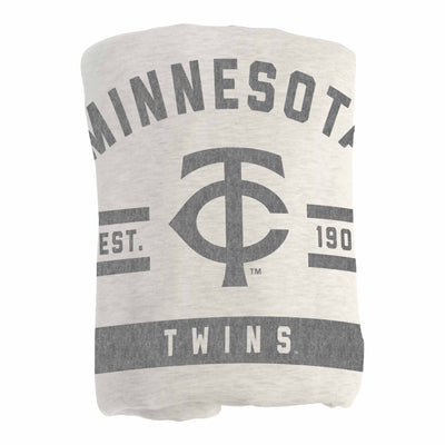 Minnesota Twins Oatmeal Sweatshirt Blanket - Logo Brands