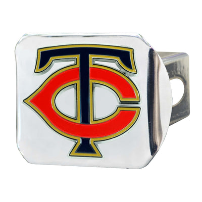 MLB - Minnesota Twins Color on Chrome Hitch Cover
