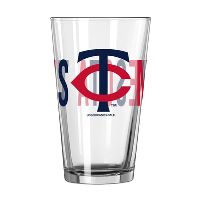 Minnesota Twins 16oz Overtime Pint Glass - Logo Brands