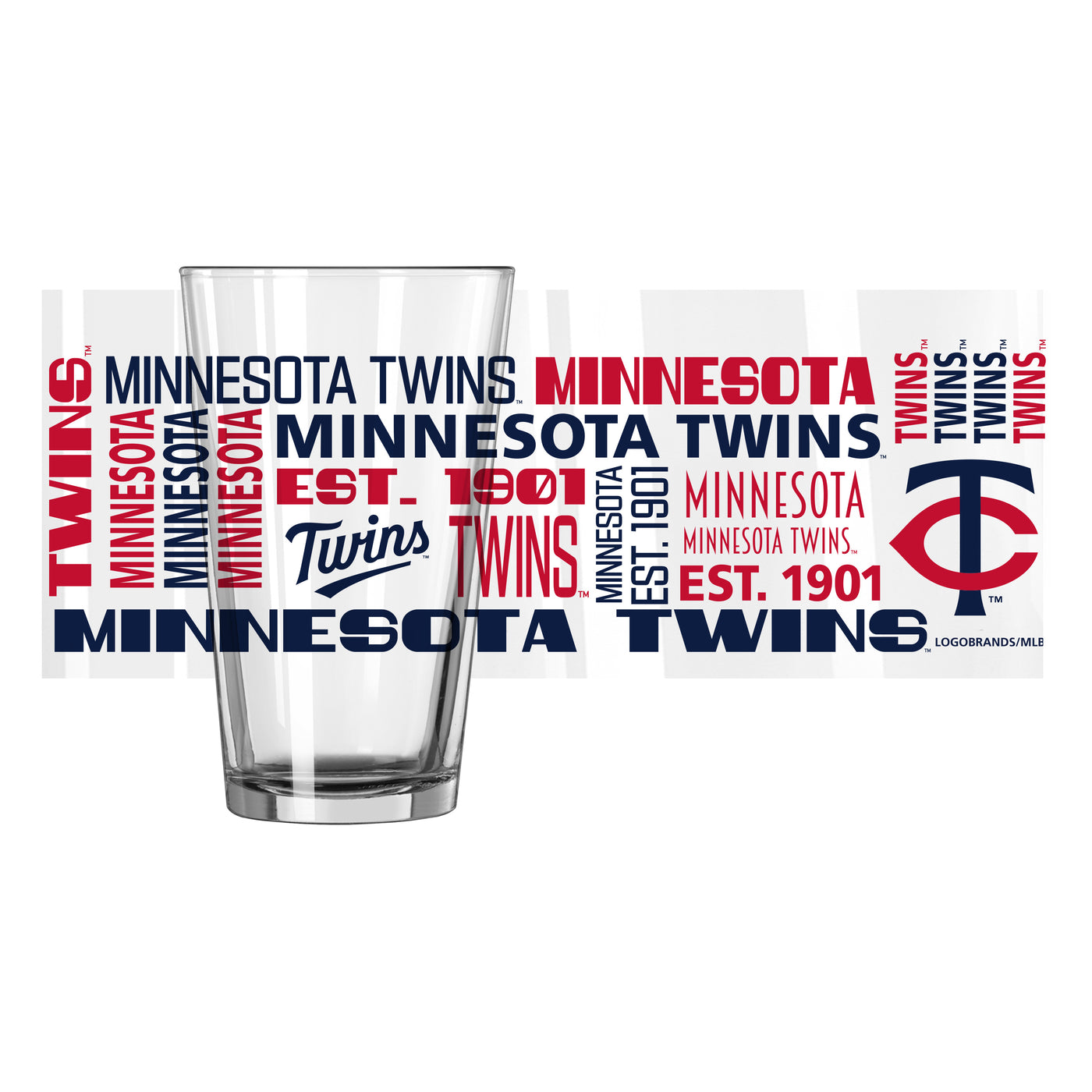 Minnesota Twins 16oz Spirit Pint Glass